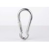 (Pack of 2 pcs) Galvanised Steel Carabiner 8 x 80
