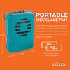 O2COOL Battery Powered Personal Fan With Lanyard, Cools Face and