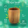 The Pretty Turtle Bamboo Kitchen Counter Utensil Crock Holder Caddy