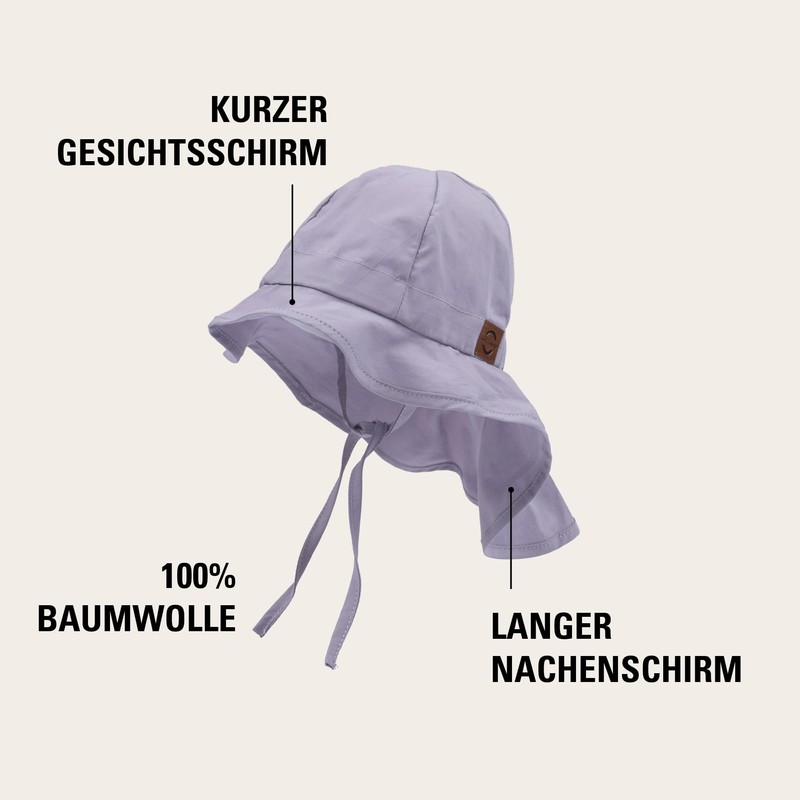 Mikk-line Sun Hat Baby UV Protection, White Swan, 53