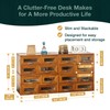 Set of 4 Store and Display Wooden Desktop Organizing Cabinets