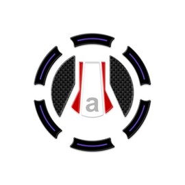 Az Graphishop 3D Resin Fuel Cap Protector Compatible with Aprilia Tuono 660 2021-2025 GP-3039 (Factory - Speed White)