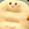 Bread Cushion PP Cotton Breathable Skin Friendly Stuffed Home Pillow