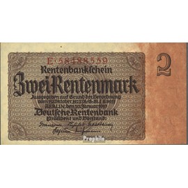 German Empire Printer Rosenbg: 167B, 8stellige Control Number 1937 2 German Mark (Banknotes for collectors)