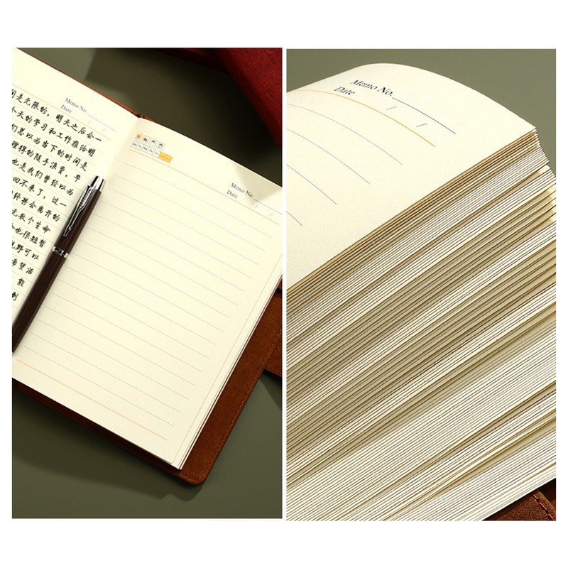 Vintage A5 Notebook PU Covered Diary with 3-digit Lock Notepad