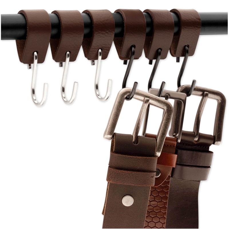 Brute Strength - S Hook with Leather Loop - Brown