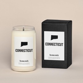 Homesick Connecticut Scented Jar Candle, 13.75-Ounce, Soy Wax, 60-80 Hours Burn Time