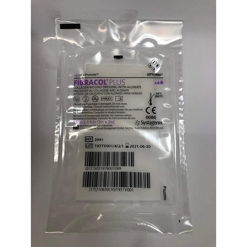 FIBRACOL PLUS 2981 Collagen Wound Dressing with Alginate, 2" X
