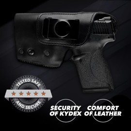 Urban Carry LockLeather IWB Holster for PSA 5.7 Rock - Secure & Comfort Hybrid Leather/Polymer Design for 4.7-5.2-inch Barrel