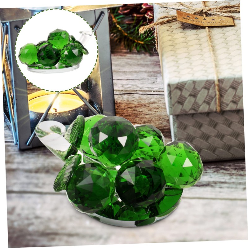 iplusmile Crystal Grape Ornament Realistic Decorative Fruit Craft Figurine for