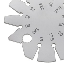 Dsjnf 15-120 Degrees Round Blade Angle Finder Knife Angle Finder Stainless steel Bevel Finder for Measuring Blade Angle Shaft Angle Finder 2pcs