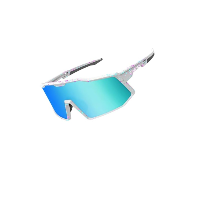 Excoutsty Polarized Sports Sunglasses for Men Women,UV400 Windproof Baseball Cycling