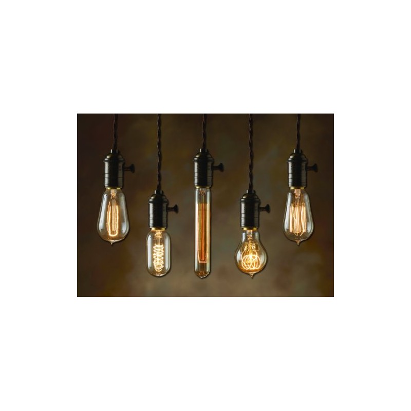 Bulbrite NOS40-1910-6PK 40W Nostalgic Edison Squirrel Cage-style Bulb, 6-Pack