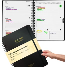 Calendar 2025 2026 A4 - Appointment Calendar, Teacher Planner, Student Planner, Uni Planner 2025 2026 - Weekly Planner Book Calendar - Diary Notebook with Calendar Book 2025 2026 - July 2025