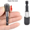 Pack of 3 Hex Shank Post Set 1/4" Hex Shank