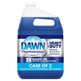 Dawn Professional Heavy Duty Manual Pot and Pan Dish Soap Detergent, 1 Gallon (Case of 2)