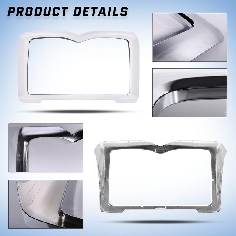 Front Chrome Grill Trim Grille Surround Compatible with Mack Granite