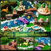 Shellwei 50 Pcs Garden Accessories Miniatures Small Fairies Kit with