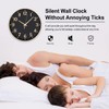 HZDHCLH Wall Clock 12 Inch Silent Non Ticking Clock for