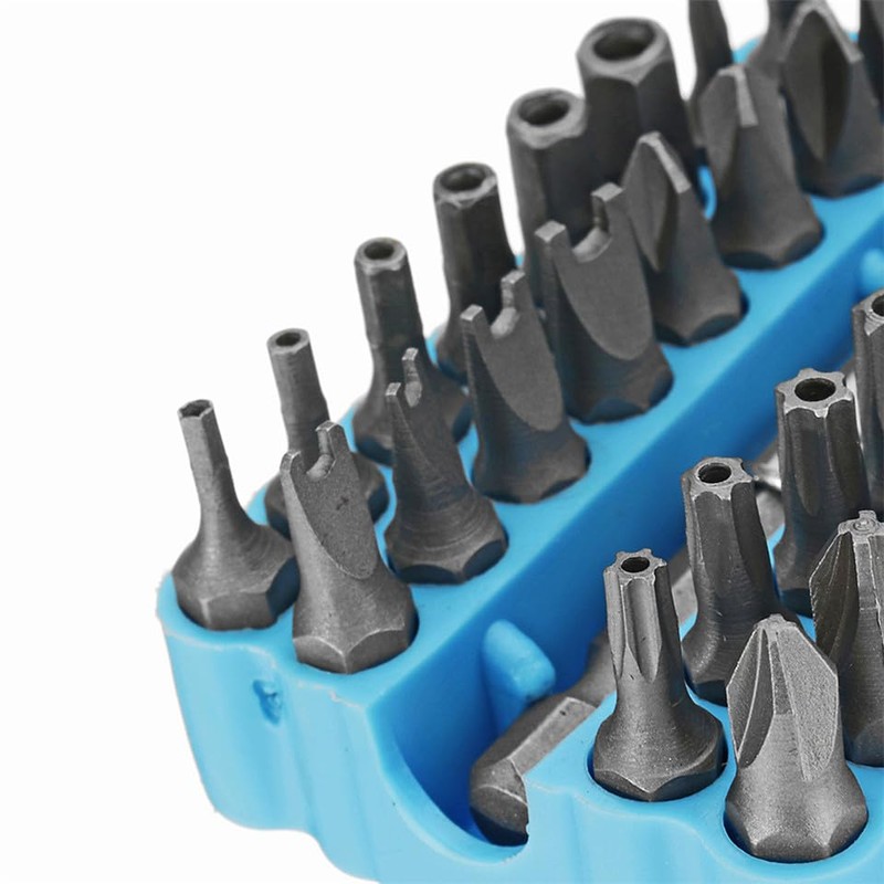 33 Pieces Security Screwdriver Bit Kit - CR-V Steel, Magnetic