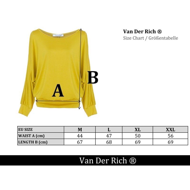 Van Der Rich ® - Oversize T-shirt with bat sleeves