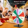 seemee 12 Inch Prize Wheel Spinner, 10 Slots Tabletop Spinner