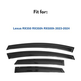 IG Window Visor for Lexus RX350 RX450h 2023-2024, Rain Guard Tape-On Extra Durable Sun Wind Side Vent Window Deflector, 2023 2024