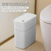 JUDRDO 3.5 Gal Slim Touchless Bathroom Trash Can, Automatic Diaper
