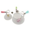75 Pcs Keychain Blanks Tassel Set Double Sided Dye Sublimation