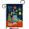 New Year Happy Place Garden House Flags Kit Clock Countdown