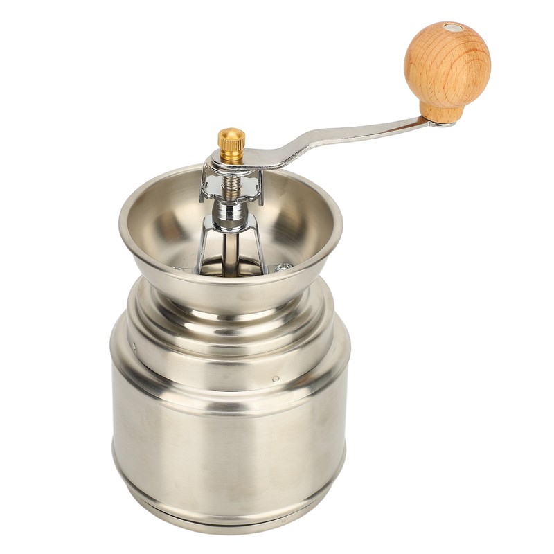 Manual Coffee Grinder Stainless Steel Solid Wood Hand Coffee Bean