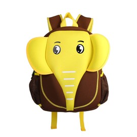 Kiddi Choice Nohoo Neoprene Elephant Backpack, Brown/Yellow