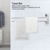 Stainless Steel Towel Rack Bar 180° Rotatable Towel Bathrobe Hanger