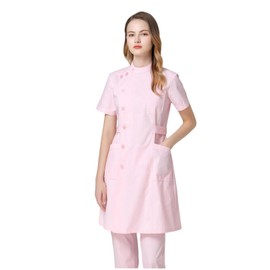 Chesoon Nursing Uniform Poly Cotton Blend Breathable Anti-Pilling for Male Nurses Medical Colleges Pink Size 2XL