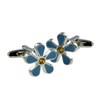 Forget me Not with Crystal Cufflinks Presented in a Cufflink