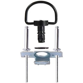 Porotmotor Motorcycle Race Fasteners Quick Release D-Ring 1/4 Turn Race Fairing Fasteners Rivet Type B 14mm (10 Pack) Dark Black