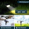 Laliled Solar Spotlights Outdoor, 2-in-1 Warm and Cool White Lighting