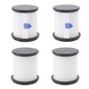 4PCS Vacuum Cleaner Mesh Filters Easily Disassembled Robot Vacuum Replacement