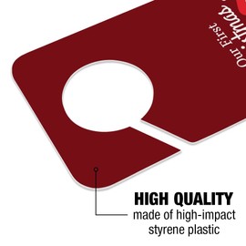 GRAPHICS & MORE First Christmas as Grandma Grandpa 2022 Santa Mrs. Claus Plastic Door Knob Hanger Sign