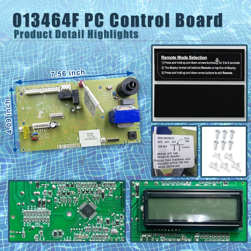 XHEIN 013464F PC Control Board & 013640F LCD Displa Compatible