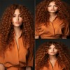 Brown Curly Wave Bundles Human Hair Color 30 Human Hair