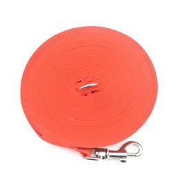 100ft 30m Long Dog Training Lead Obedience Recall Horse Tracking Leash Large 25mm Webbing In RED