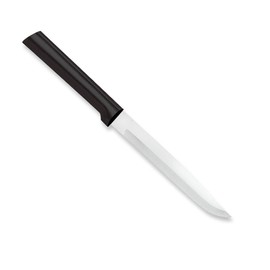 Rada Cutlery Utility Steak Knife, Black Handle, Pack of 6
