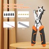 Heavy Duty Revolving Punch Plier Kit, Diyife Leather Hole Punch