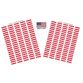 100 Austria Flag Stickers, Two Sheets of 50, 1.5" x 1" Made in America Self Adhesive Country Flag Scrapbook Stickers, Two Sheets of 50, 100 Sticker Decal Flags