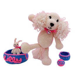 Lilly the Puppy Dog Crochet Pattern - Printed Pattern Booklet - Amigurumi Toy Pattern