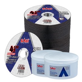 SALI 100 Pieces Cutting Disc Cut Off Wheel 4 1/2x 3/64 x 7/8" Cutting Wheels 4-1/2" Inch for Metal & Stainless Steel, Applies to 4.5 Angle Grinder Cutting Wheel Aggressive Cutting