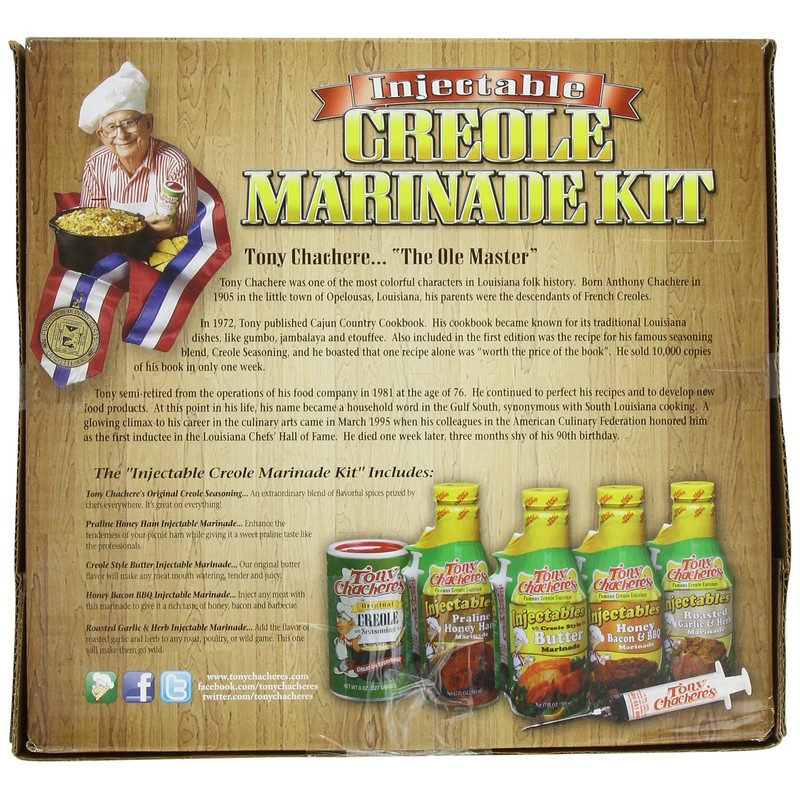 Tony Chachere Marinade Gift Set, 4-Pound 8 Oz Packages
