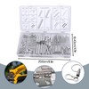 Wondora 200-Piece Tension Springs, Tension Springs with Hooks Made of
