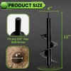 SYITCUN Auger Drill Bit for Planting - 4"X12" Heavy-Duty Garden